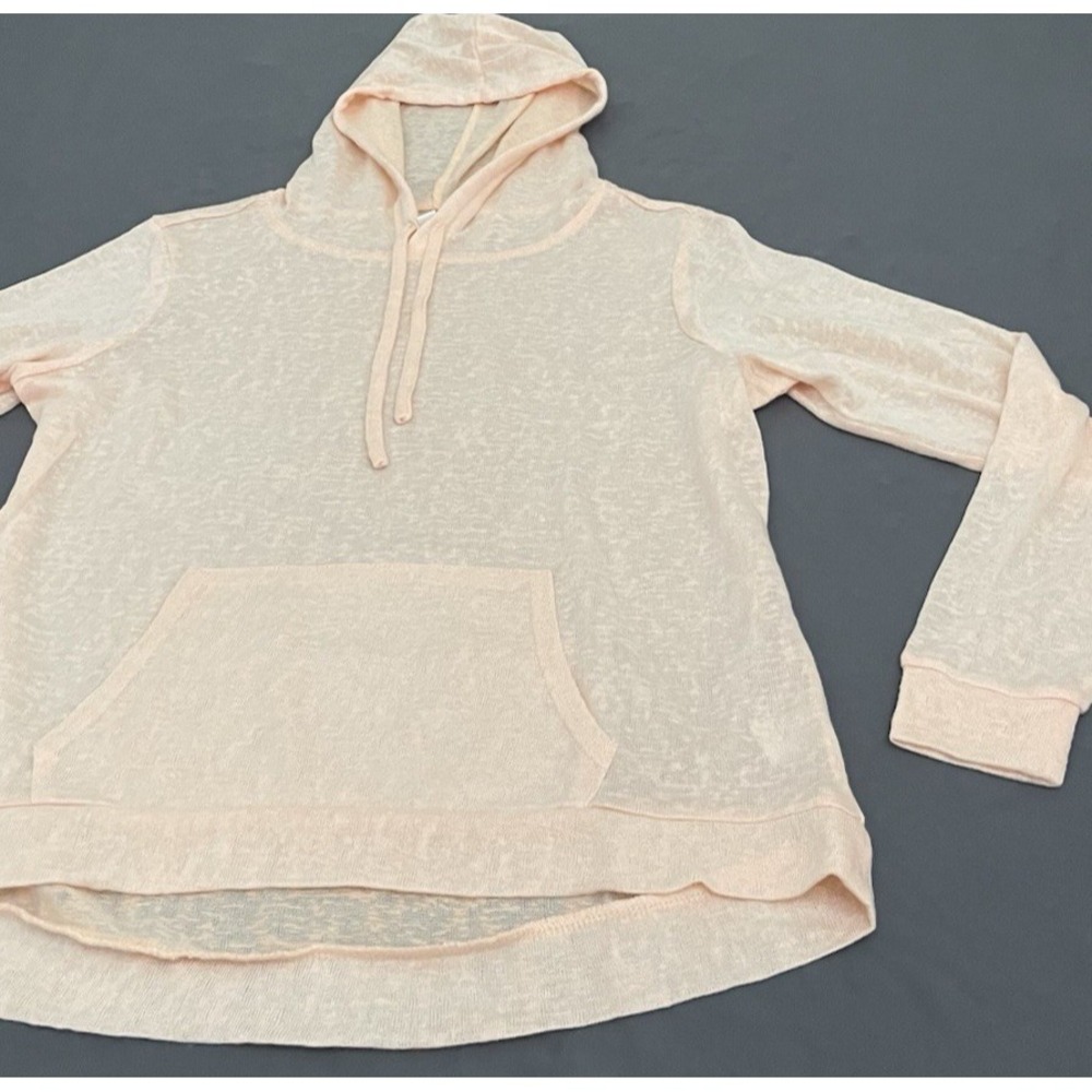 Weatherproof Lightweight Hoodie Sweater Womens Size Small Peach Orange Hooded - Picture 5 of 13